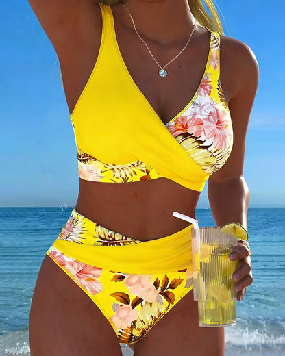 Mila | Bikini Fendu Motif Floral