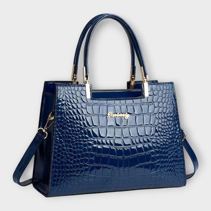 Capucine | Sac à Main Effet Croco Brillant
