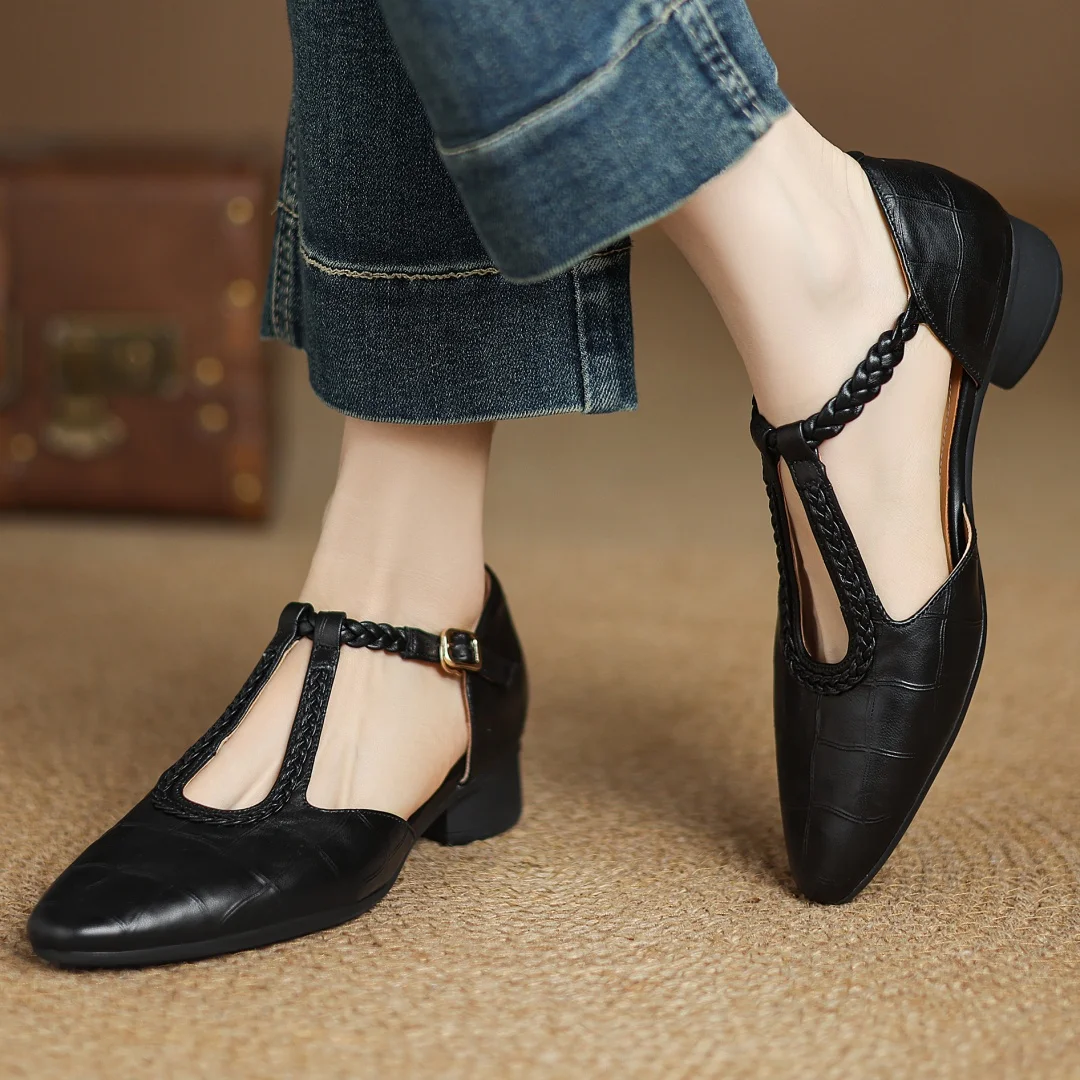 Amelia | Cuir Mary Jane Chaussures