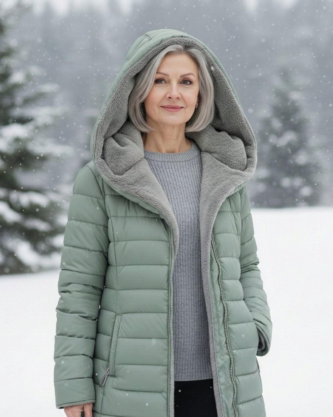 Léa | Manteau Matelassé Doublé Polaire
