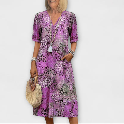 Margot | Robe Midi à Motifs Floraux