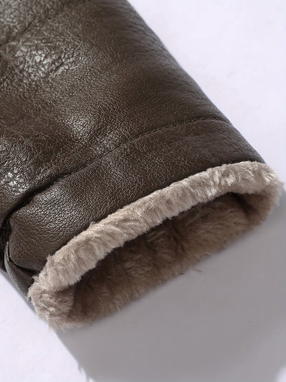 Timéo | Manteau Structuré en Cuir Doublé
