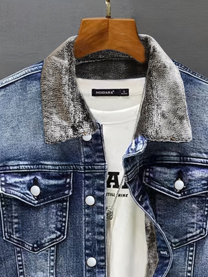 Apolline | Veste Denim Doublée Sherpa