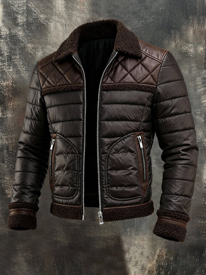 Hugo | Veste Matelassée à Col Sherpa