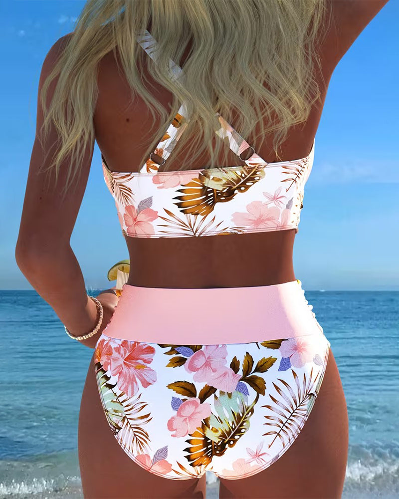Mila | Bikini Fendu Motif Floral