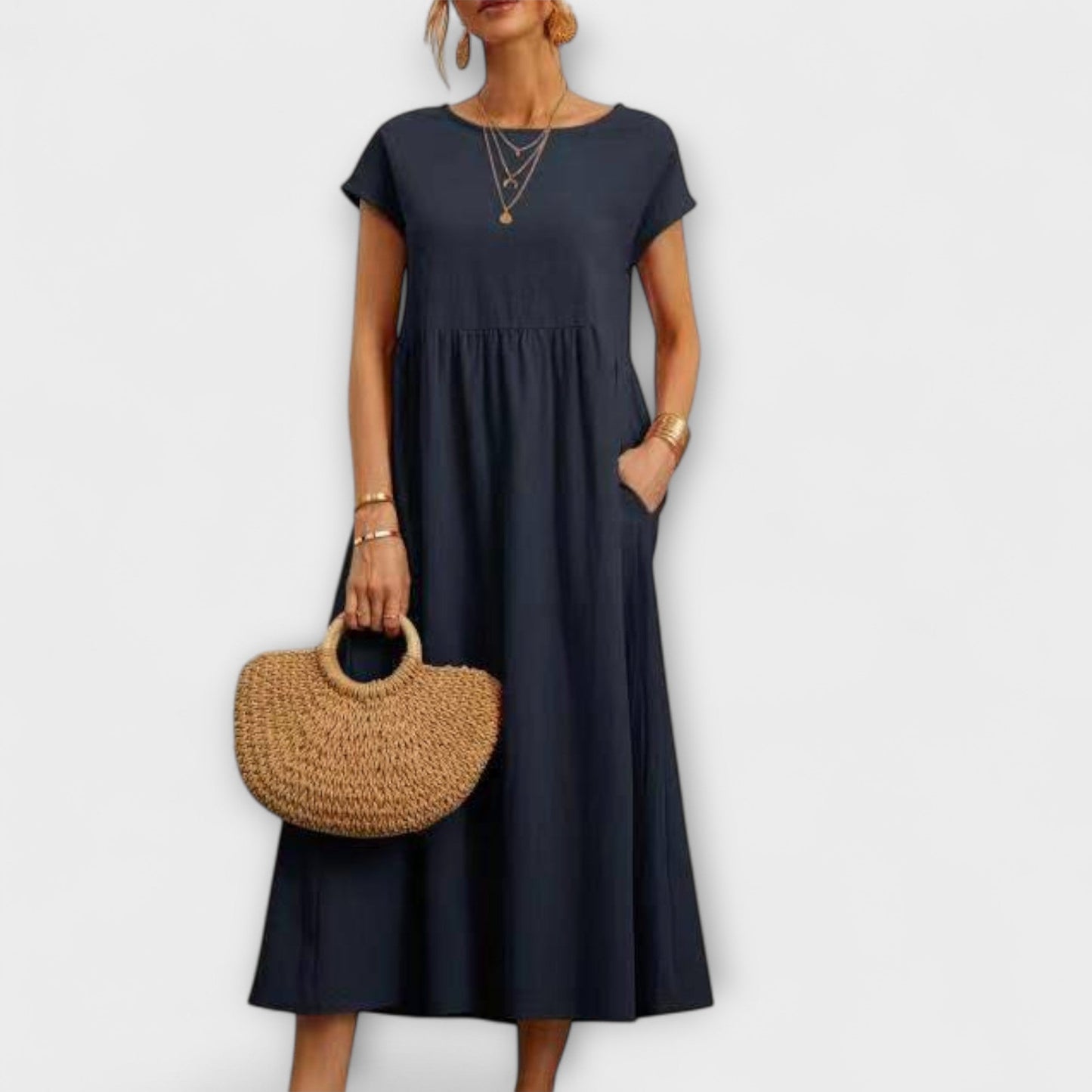 Élise | Robe Midi Élégante