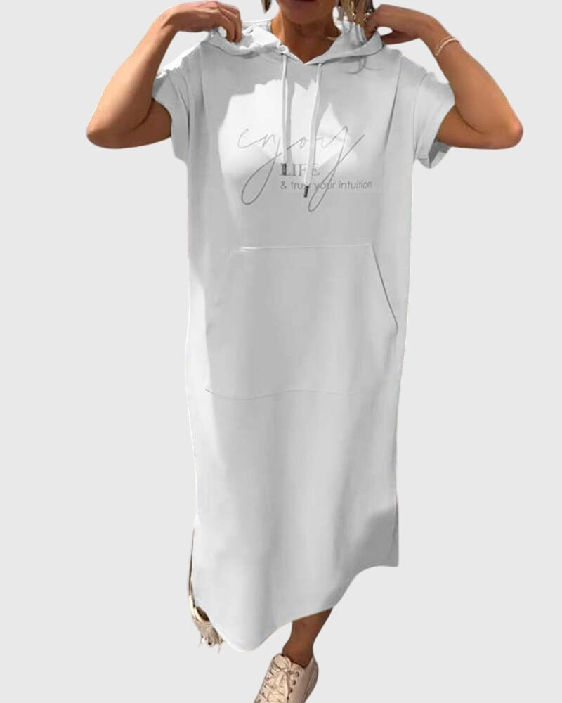 Maya | Décontracté Hoodie Robe