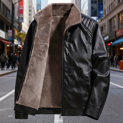 Blanche | Veste en Cuir Doublée