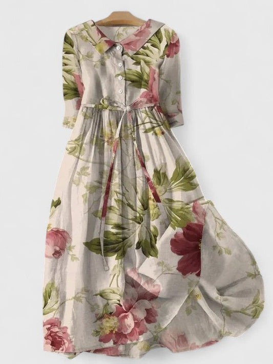 Juliette | Robe Mi-Longue en Lin