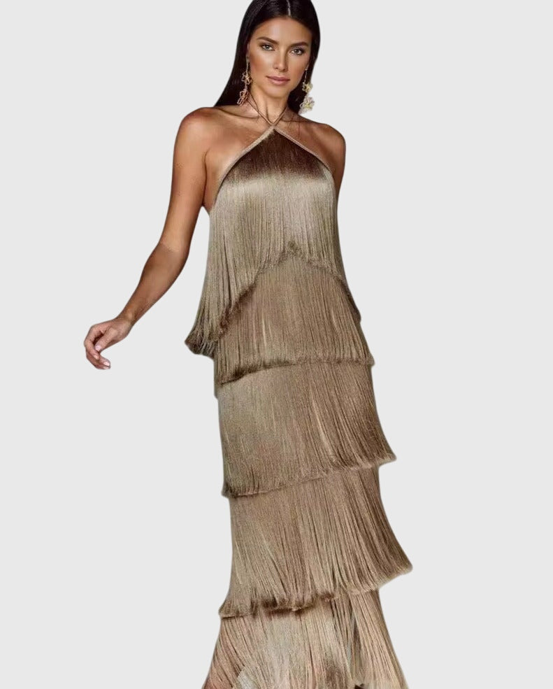 Serena | Frangé Dos-Nu Robe