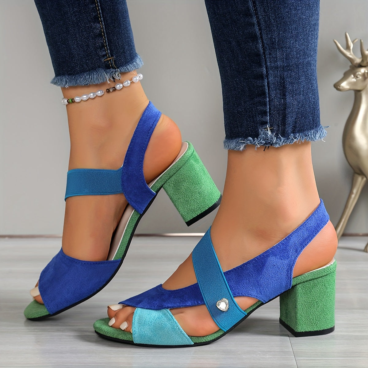 Sophie | Sandales à Talons Blocs Orthopédiques