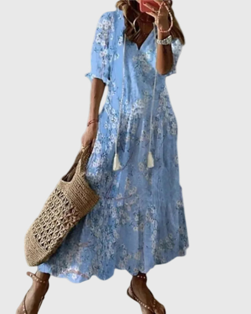 Céleste | Robe Maxi Bohème Vintage
