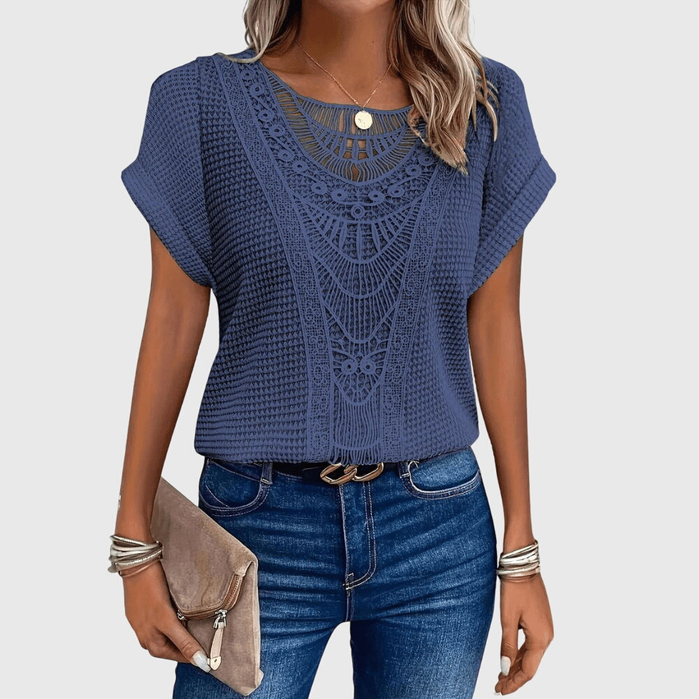Celeste | Dentelle-Détail Ibiza Blouse