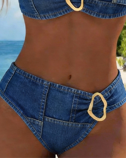 Margot | Bikini Bretelles Boucles Métalliques