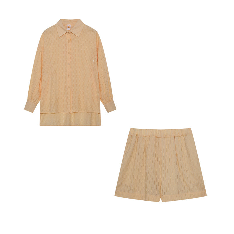 Élise | Ensemble Chemise et Short Fluide
