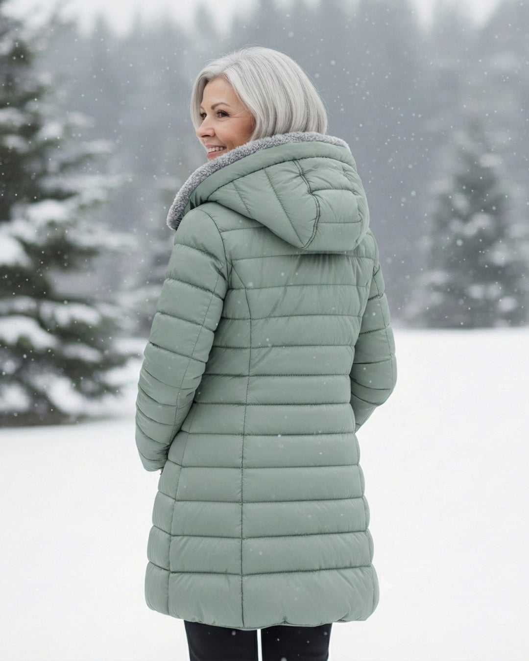 Léa | Manteau Matelassé Doublé Polaire