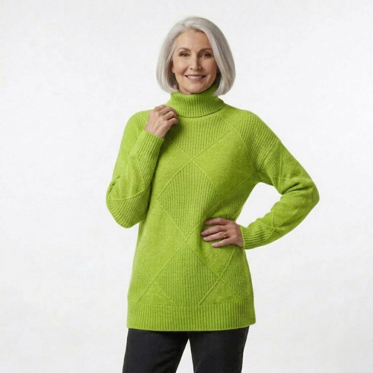 Helena | Texturé Col Roulé Pull