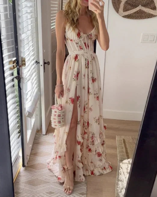 Manon | Robe Fleurie à Manches Légères