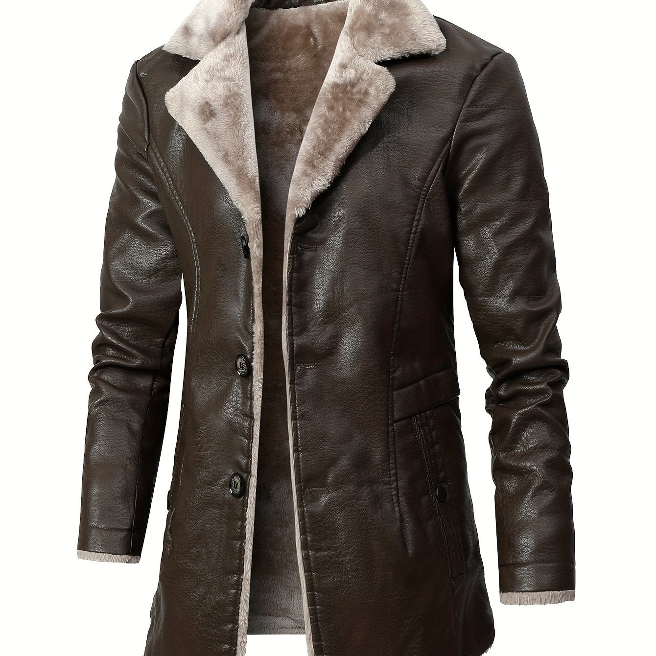 Timéo | Manteau Structuré en Cuir Doublé