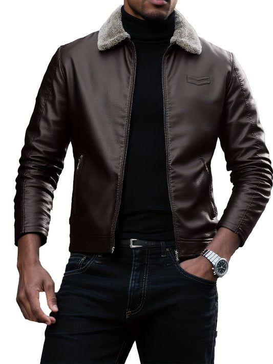 Eliott | Veste Aviateur Doublée Shearling