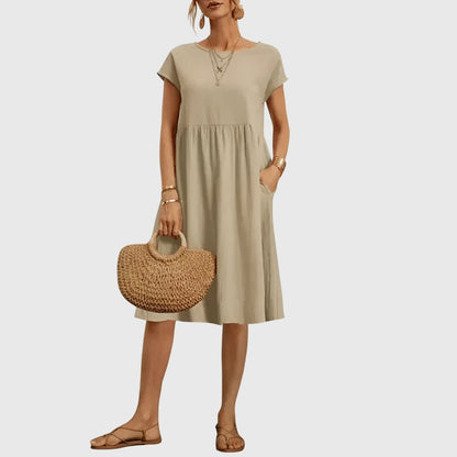Celeste | Fluide Printemps Robe Mi-Longue