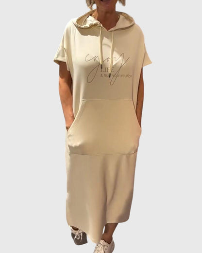 Maya | Décontracté Hoodie Robe