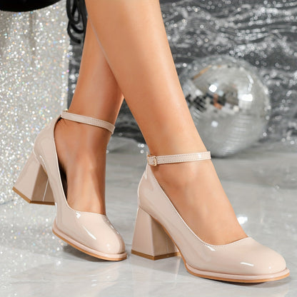 Solange | Escarpins Vernis à Bride