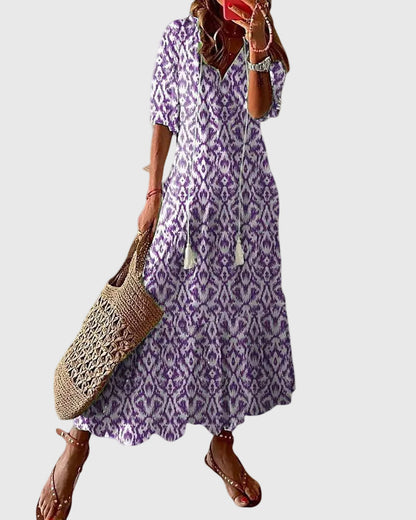Céleste | Robe Maxi Bohème Vintage