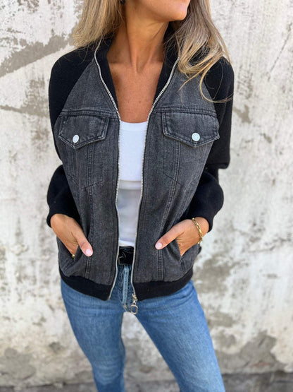 Anaïs | Veste Décontractée Col V à Zip
