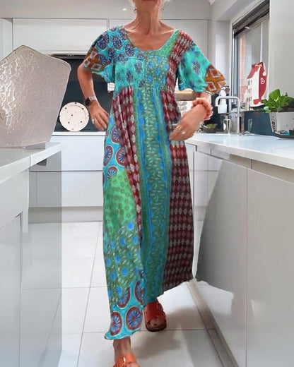 Zara | Bohème Robe Mi-Longue