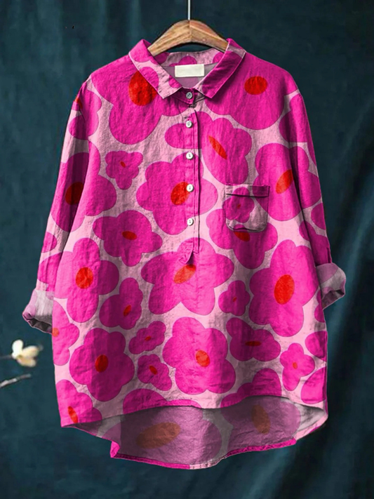 Sofia | Chemise Fleurie à Motifs Vibrants
