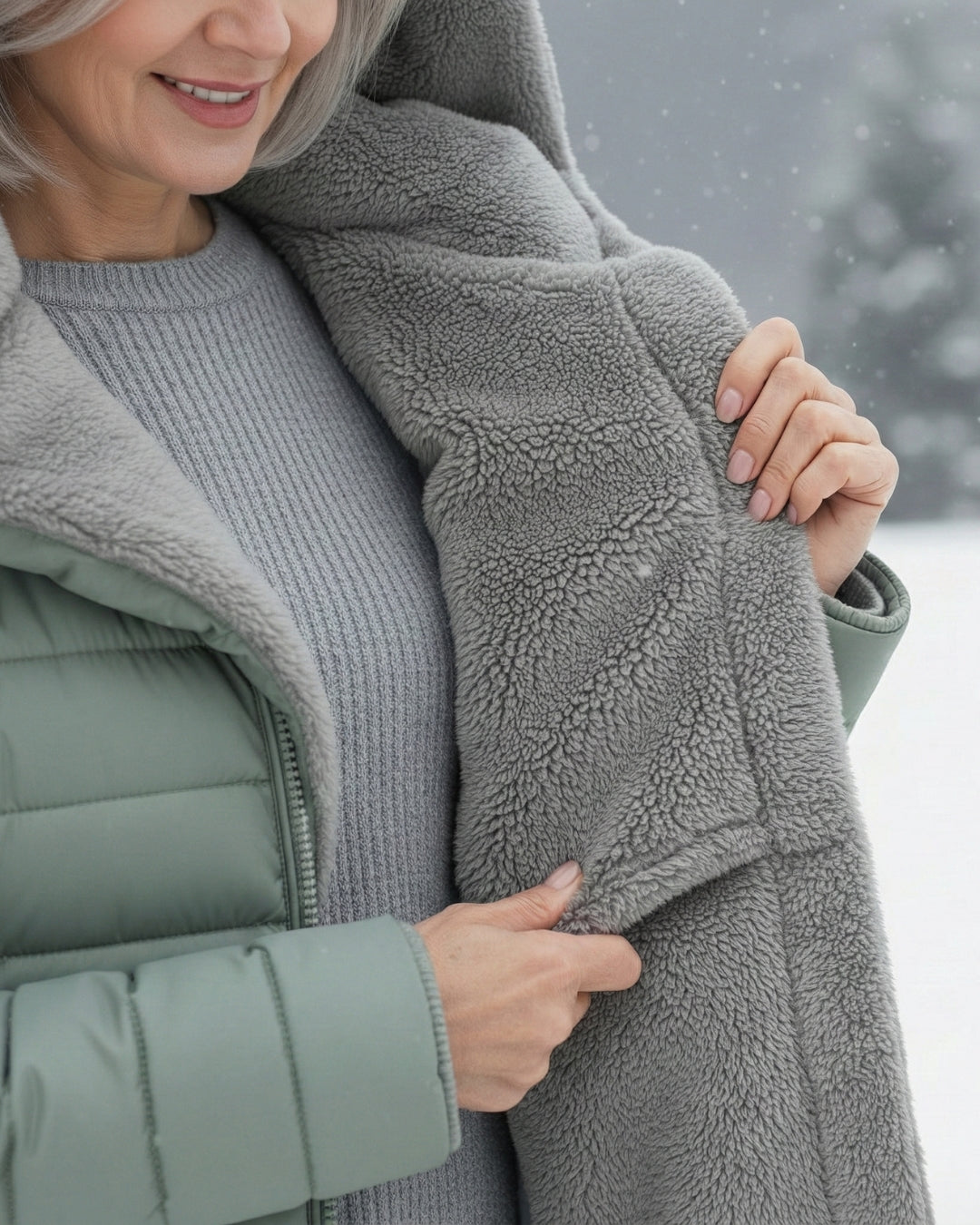 Léa | Manteau Matelassé Doublé Polaire