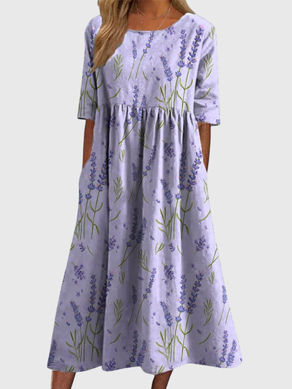 Aria | Brodé Robe Mi-Longue