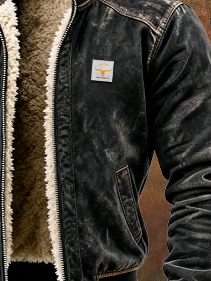 Bastien | Veste Vintage à Doublure Sherpa