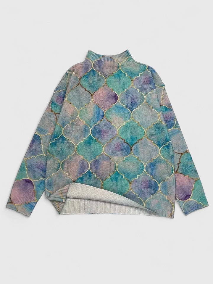 Aria | Metallic Accent Maille Pull