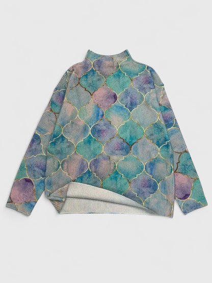 Aria | Metallic Accent Maille Pull