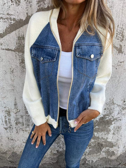 Anaïs | Veste Décontractée Col V à Zip