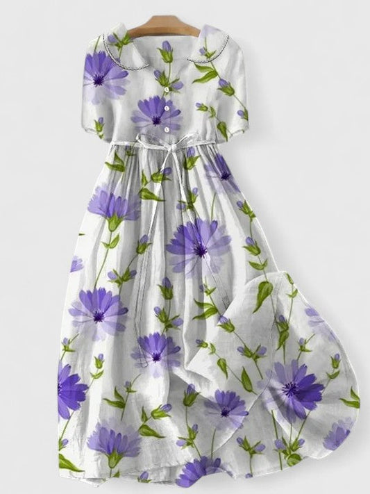 Aurore | Robe Mi-Longue en Lin