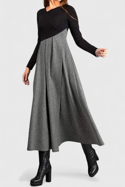 Sophia | Élégant Manches Longues Robe Longue