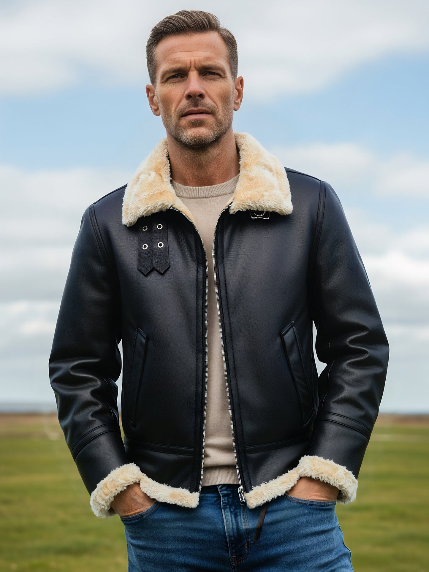 Léon | Veste Aviateur Shearling