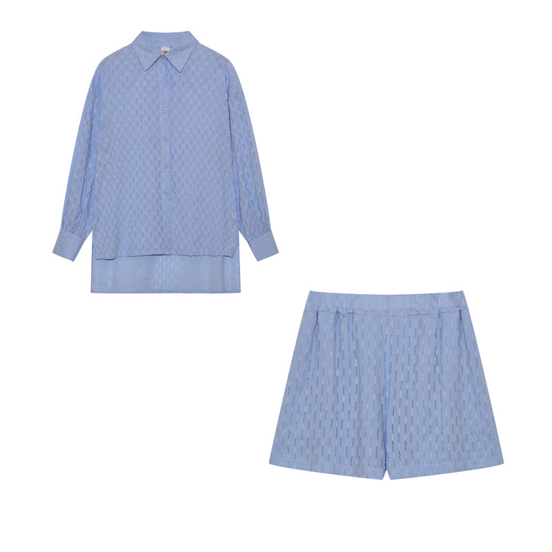 Élise | Ensemble Chemise et Short Fluide