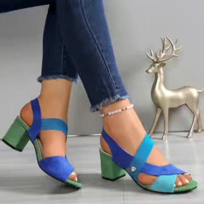 Sophie | Sandales à Talons Blocs Orthopédiques