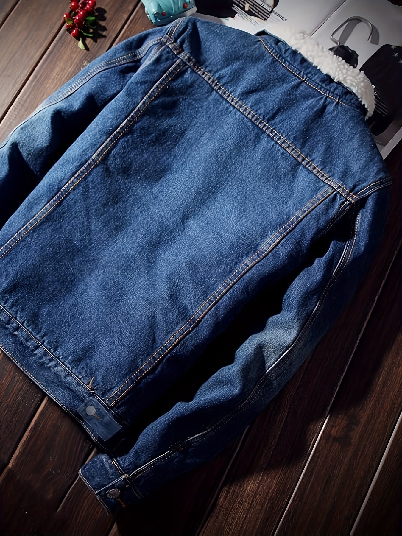 Apolline | Veste Denim Doublée Sherpa