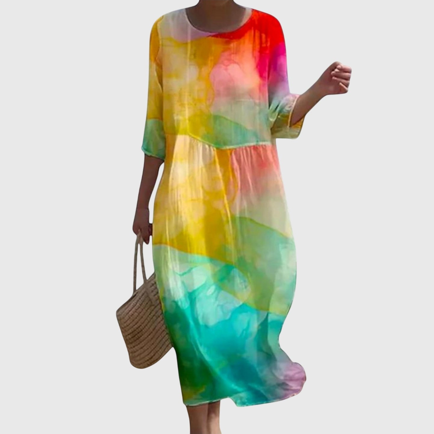 Rosalie | Fluide Floral Robe Longue