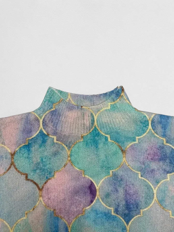 Aria | Metallic Accent Maille Pull