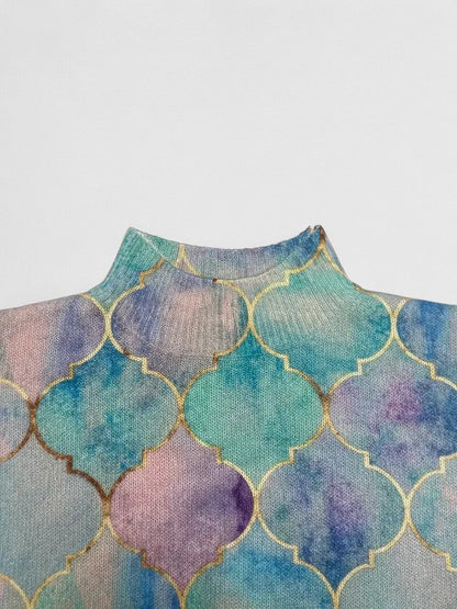 Aria | Metallic Accent Maille Pull