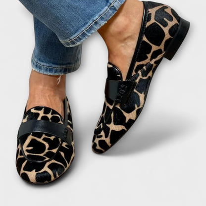 Sophia | Imprimé Léopard Enfiler Mocassins