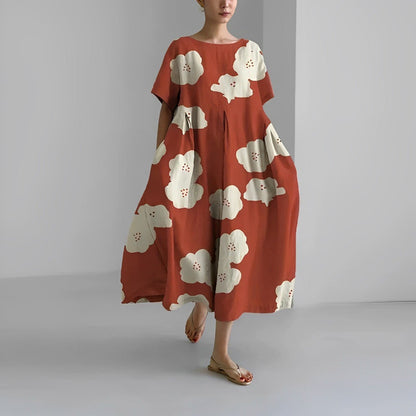 Aria | Floral Robe Mi-Longue