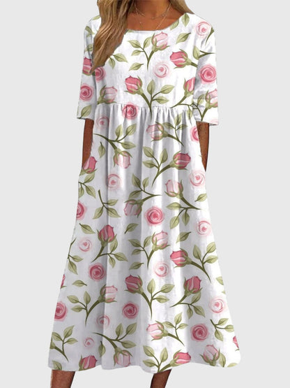 Aria | Brodé Robe Mi-Longue