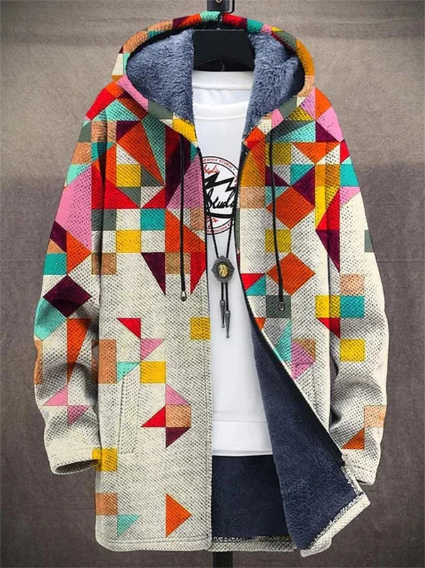 Élodie | Veste à Capuche Artistique Zippée